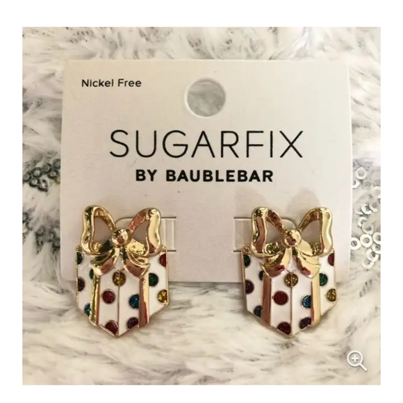 Sugarfix by Baublebar Polka Dot Gift Box Earrings NWT - Picture 4 of 4